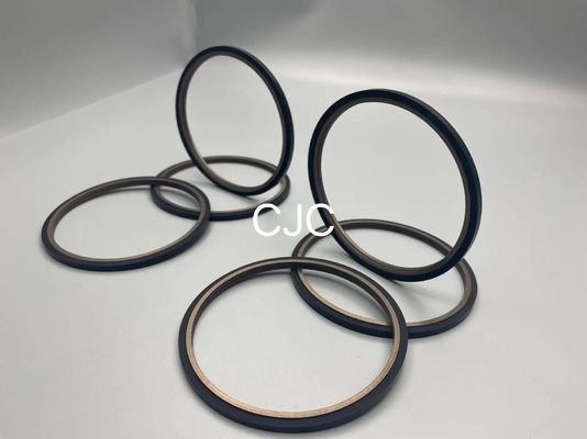 Bagger Hydraulic Bronze Piston Rod Seals Oil Resistance SPN PTFE